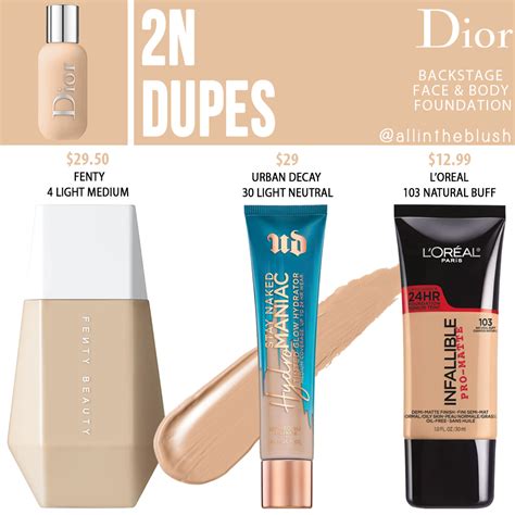 dior face and body foundation 2wo dupe|Dior liquid foundation dupe.